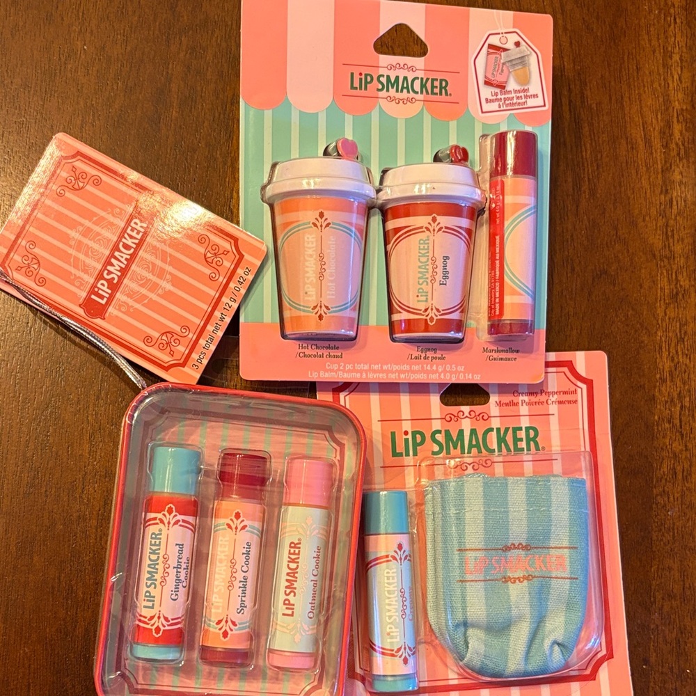 Lip Smacker Strawberry & Pink Lip Balm & Gloss Bundle - Lip Smacker